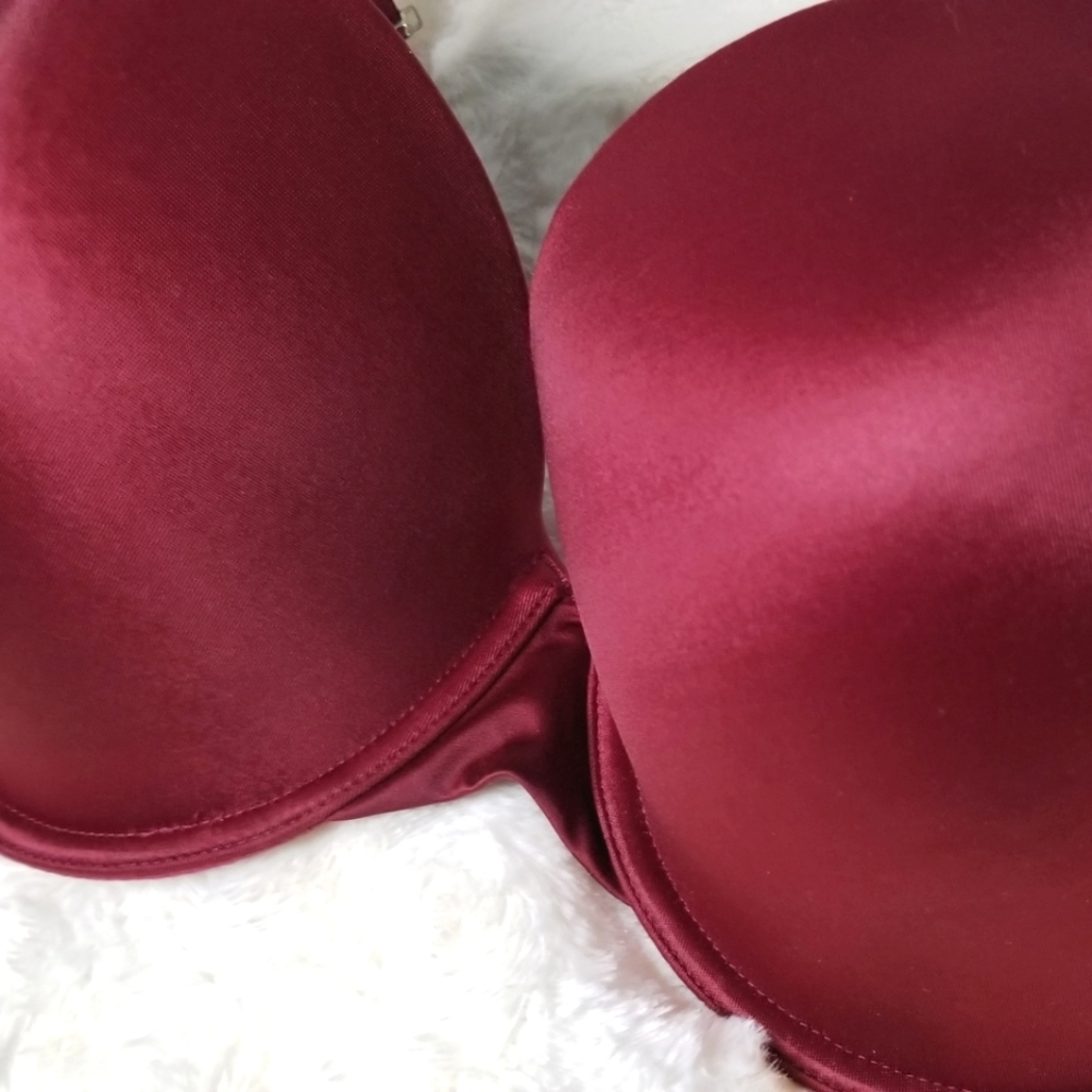 Ultimo Satin Burgundy Bra 36F